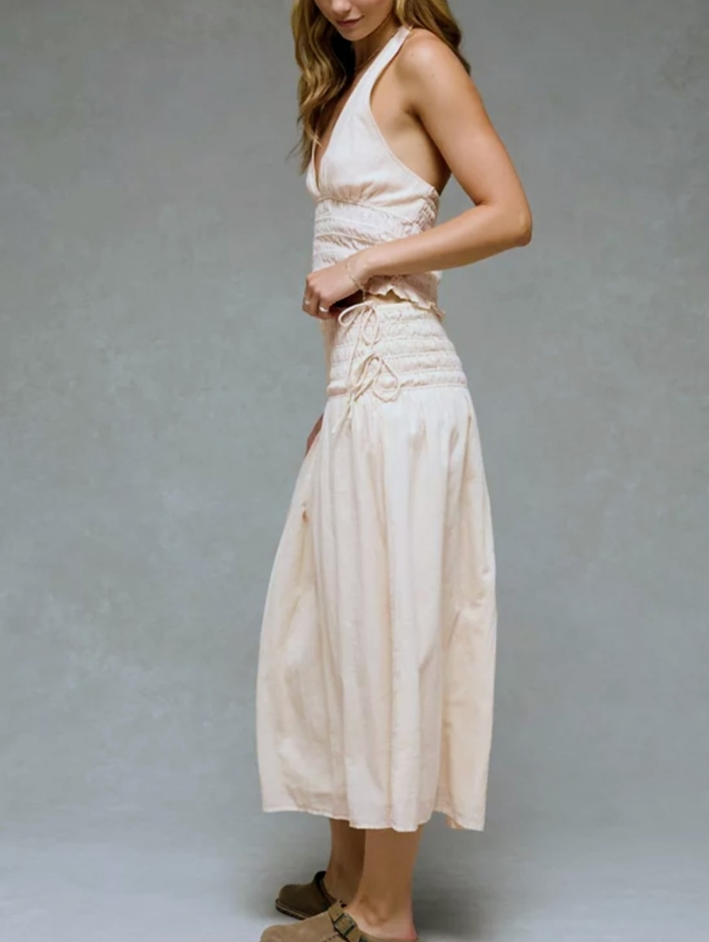 American Eagle Smocked Midi Skirt - Picture 3 of 11